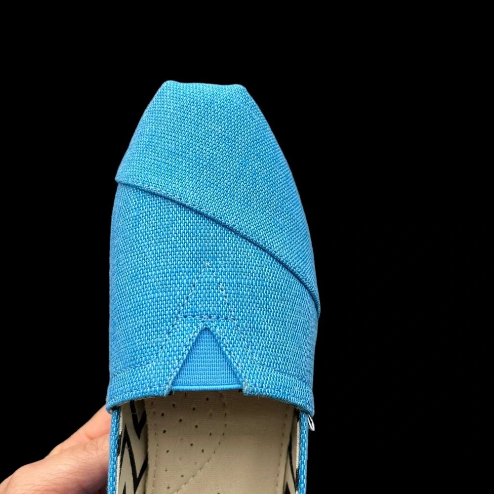 Toms Alpargata Women's Slip on Casual Shoes‎ Size 8 Blue Lightweight Comfort